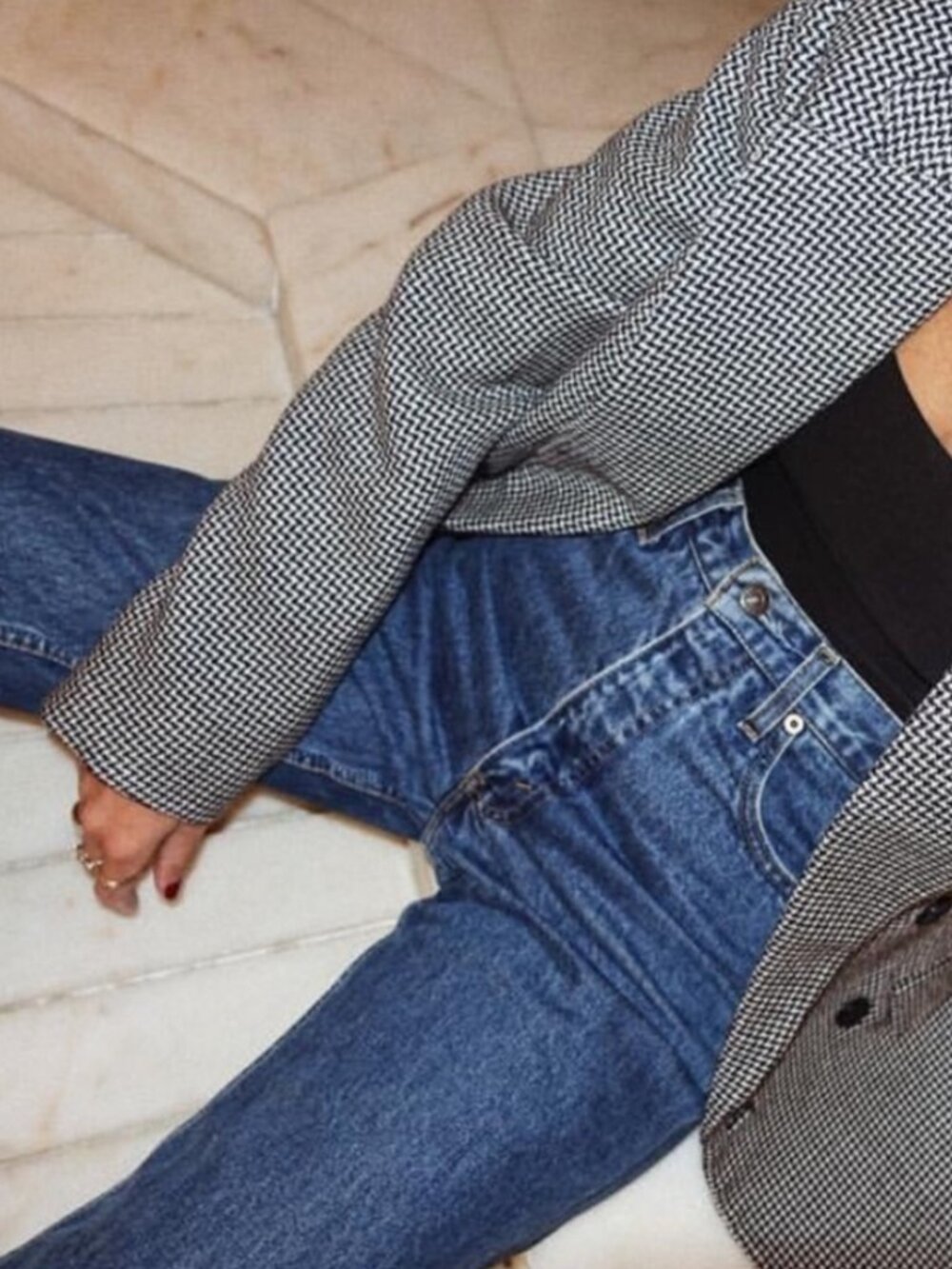 Re/Done Originals High Rise Rigid Crop 28